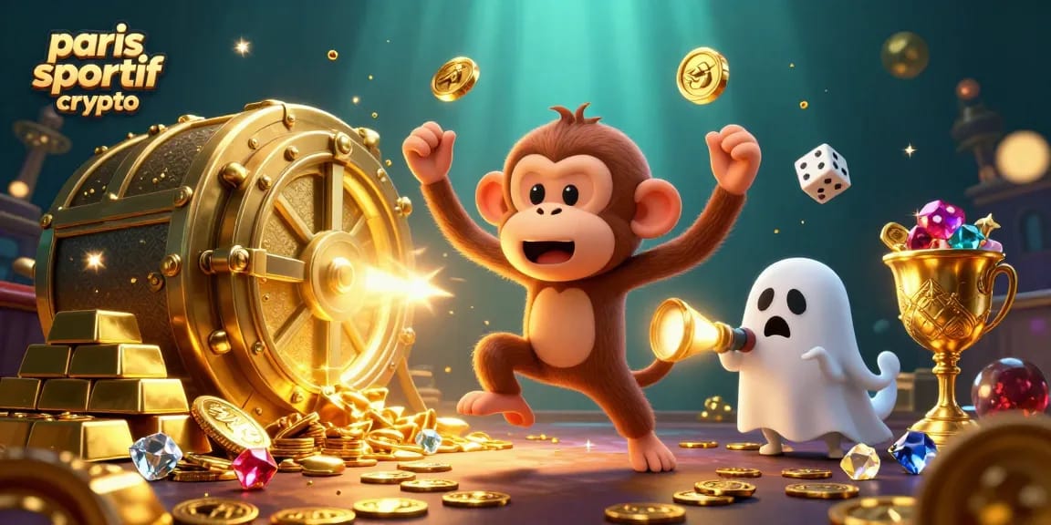 Visez des victoires avec des paris sportif crypto, jonglez avec des jetons d'or, dans un casino hanté.