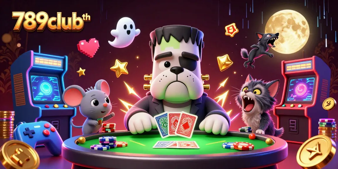 Experience thrilling gameplay at 789clubth with an entertaining casino scene featuring unique characters.