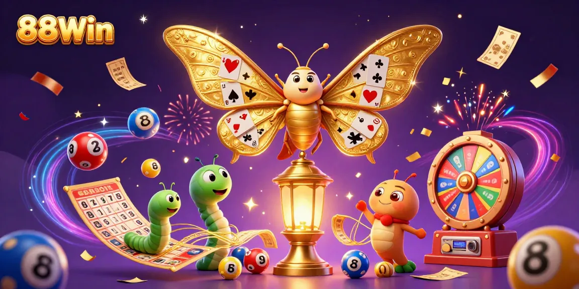Experience exciting gameplay at 88Win with colorful lottery balls and vibrant casino themes.
