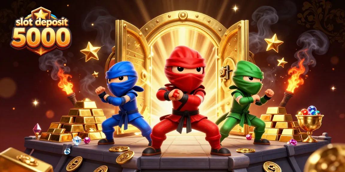 Experience excitement with slot deposit 5000 as colorful chameleons explore a treasure-filled casino world.